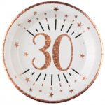 Anniversaire, assiette, 30 ans