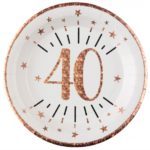 Anniversaire, assiette, 40 ans