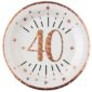 Anniversaire, assiette, 40 ans