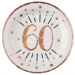 Anniversaire, assiette, 60 ans