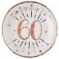 Anniversaire, assiette, 60 ans