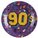 Anniversaire, assiette, 90's