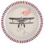 Anniversaire, assiette, voyage
