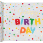Anniversaire adulte, ballon, chemin de table