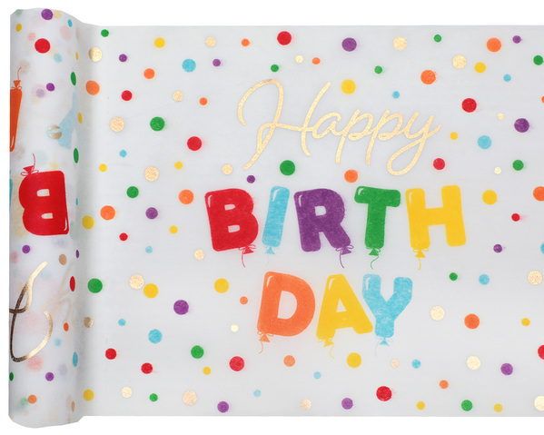 Anniversaire adulte, ballon, chemin de table