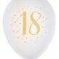 Anniversaire adulte, ballons, blanc, 18