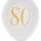 Anniversaire adulte, ballons, blanc, 80