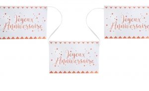 Anniversaire adulte, banderole, rose gold