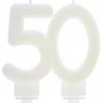 Anniversaire adulte, bougies, phosphorescente, 50
