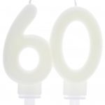 Anniversaire adulte, bougies, phosphorescente, 60
