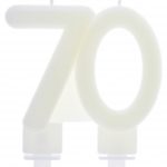 Anniversaire adulte, bougies, phosphorescente, 70