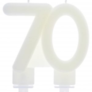 Anniversaire adulte, bougies, phosphorescente, 70