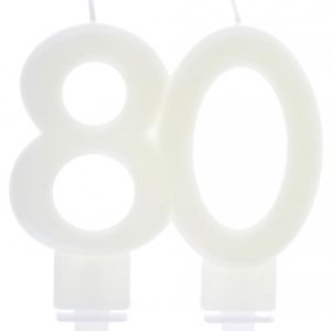 Anniversaire adulte, bougies, phosphorescente, 80
