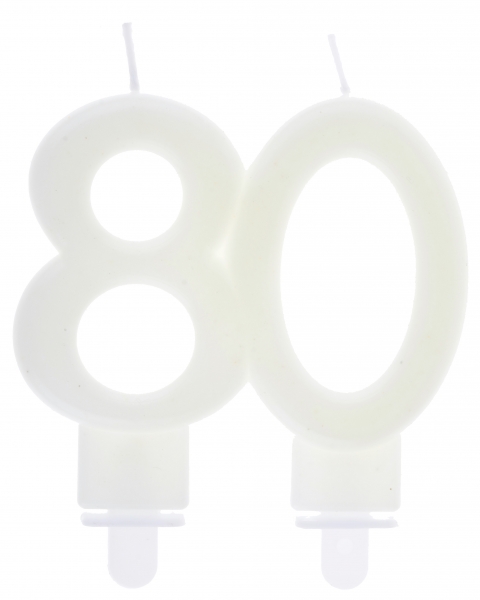 Anniversaire adulte, bougies, phosphorescente, 80