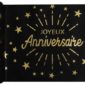 Anniversaire adulte, chemin de table, noir