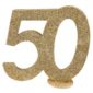 Anniversaire adulte, chiffre anniversaire, or, 50