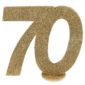 Anniversaire adulte, chiffre anniversaire, or, 70