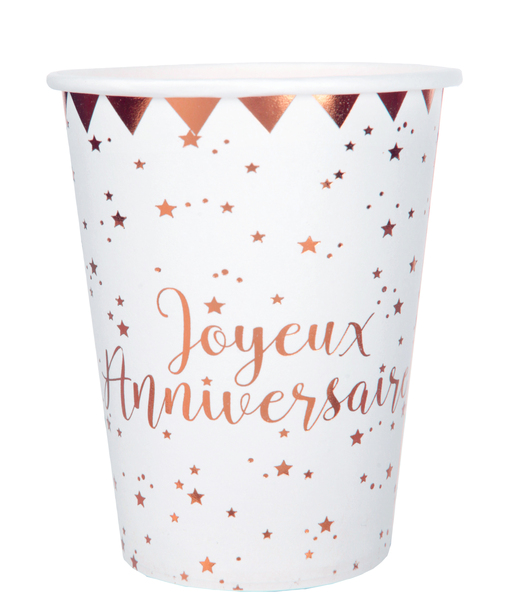 anniversaire adulte, gobelets. ja, rg