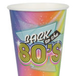anniversaire adulte, gobelets, 80s