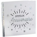 Anniversaire adulte, livre d or, argent