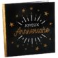 Anniversaire adulte, livre d or, or, noir