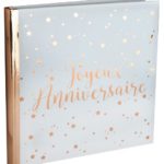 Anniversaire adulte, livre d or, rose gold