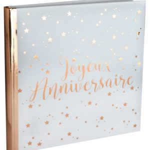 Anniversaire adulte, livre d or, rose gold