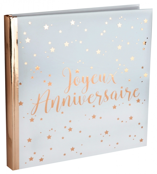 Anniversaire adulte, livre d or, rose gold
