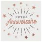 anniversaire adulte, serviette, rose gold,