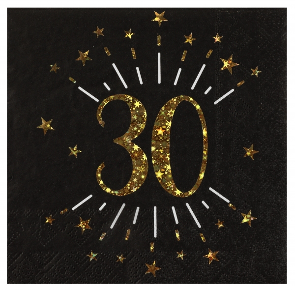 anniversaire adulte, serviette, rose gold, 30