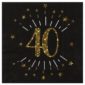 anniversaire adulte, serviette, rose gold, 40