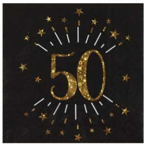 anniversaire adulte, serviette, rose gold, 50