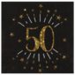 anniversaire adulte, serviette, rose gold, 50