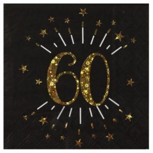 anniversaire adulte, serviette, rose gold, 60