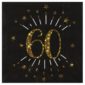 anniversaire adulte, serviette, rose gold, 60