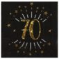 anniversaire adulte, serviette, rose gold, 70