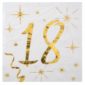 Anniversaire adulte, serviettes, 18 ans