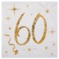 Anniversaire adulte, serviettes, 60 ans