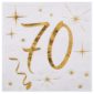 Anniversaire adulte, serviettes, 70 ans