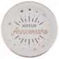 anniversaire adulte, assiettes, ja , rg