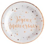 anniversaire adulte, vaisselles, assiettes, ja, rg