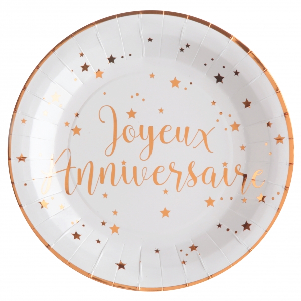 anniversaire adulte, vaisselles, assiettes, ja, rg