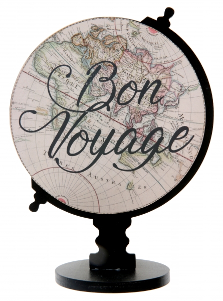 Anniversaire adulte, voyage, centre de table, mappemonde