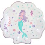 Anniversaire enfant, assiette, sirene
