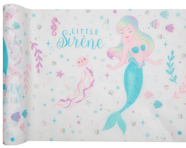 Anniversaire enfant, chemin de table, sirene