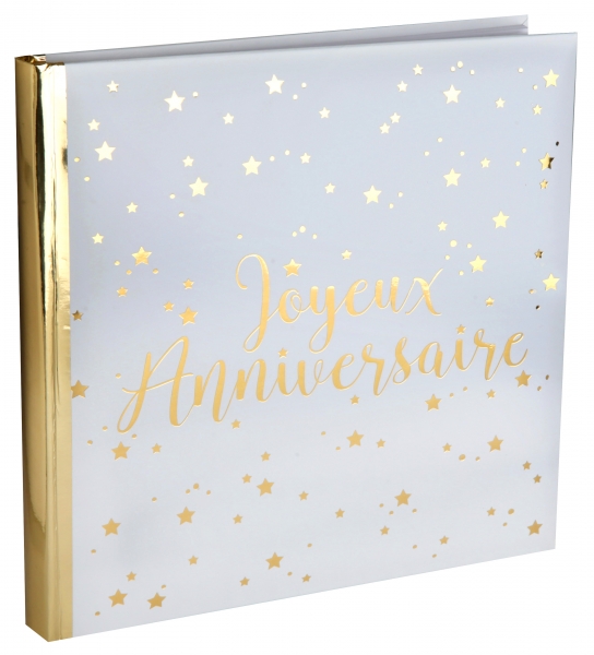Anniversaire adulte, livre d'or, or