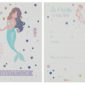 Anniversaire enfant, sirene, invitation