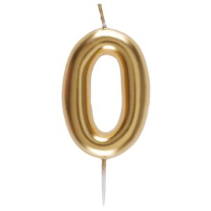 ARTICLES DE FETE-BOUGIE-BOUGIE D'ANNIVERSAIRE-BOUGIE CHIFFRE-BOUGIE CHIFFRE OR