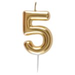 ARTICLES DE FETE-BOUGIE-BOUGIE D'ANNIVERSAIRE-BOUGIE CHIFFRE-BOUGIE CHIFFRE OR