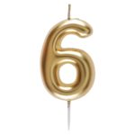 ARTICLES DE FETE-BOUGIE-BOUGIE D'ANNIVERSAIRE-BOUGIE CHIFFRE-BOUGIE CHIFFRE OR